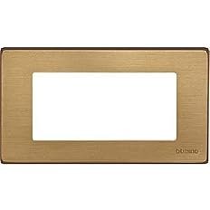 BITICINO MAGIC - PLACCA 4 POSTI SCHUKO RESINA BRONZO