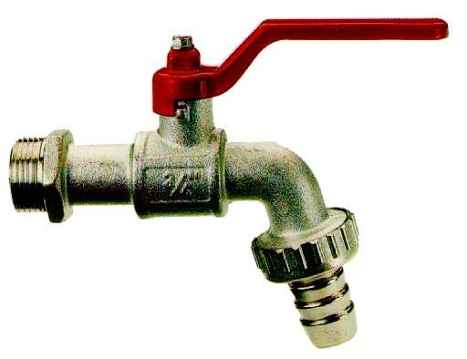 RUBINETTO A SFERA PORTAGOMMA 1/2