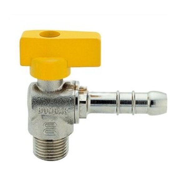 VALVOLA SQ GAS C/PORTAGOMMA MET. 1/2