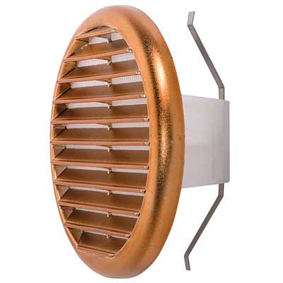 GRIGLIA PLASTICA TONDA RAME C/MOLLA 125/160MM