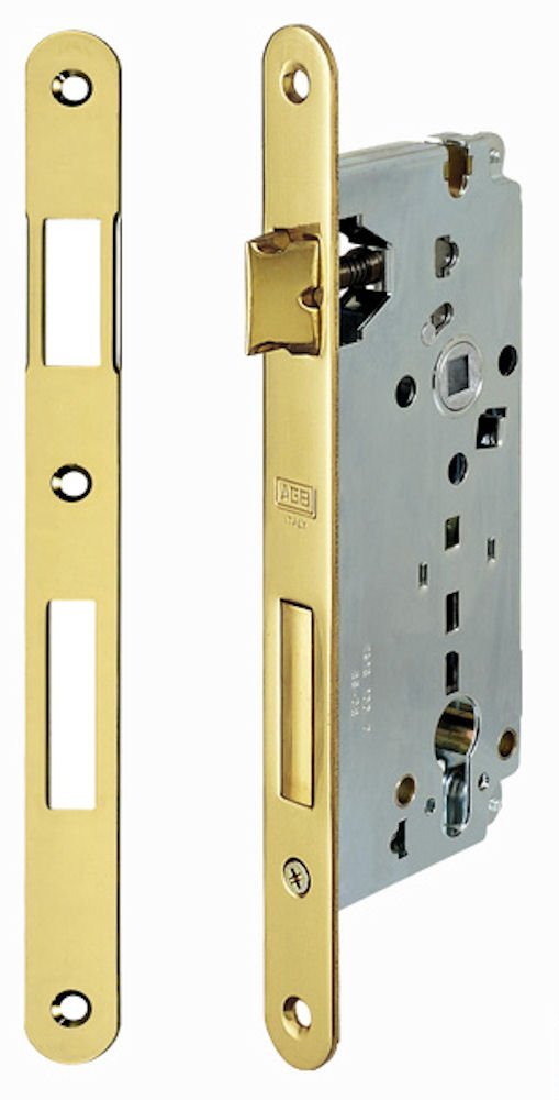 AGB 595 SERRATURA PATENT GRANDE P/BAGNO E50 F22 BT OTTONE