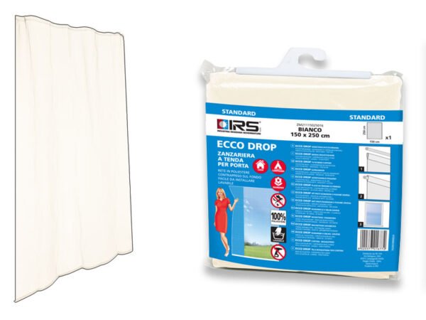 ZANZARIERA "TENDA" P/PORTA BIANCA 140xH.240
