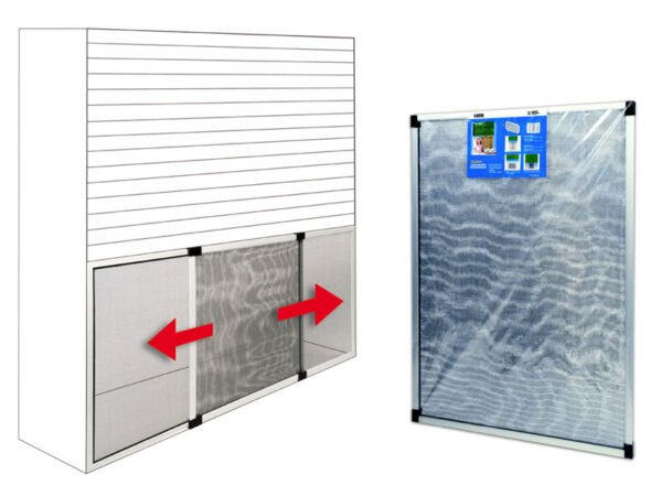 ZANZARIERA P/TAPPARELLE ARGENTO 75X50