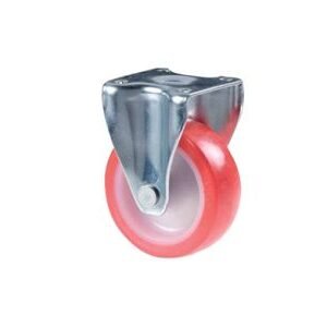 RUOTA NYLON/POLIURETANO C/PIASTRA FISSA D.63MM