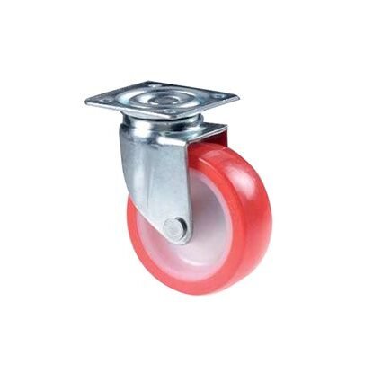 RUOTA NYLON/POLIURETANO C/PIASTRA GIREVOLE D.63MM