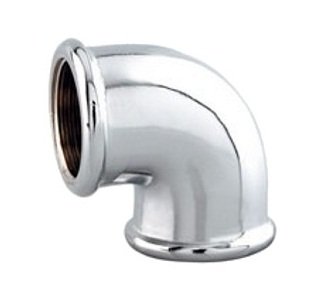 GOMITO OTTONE CROMATO FF 3/4