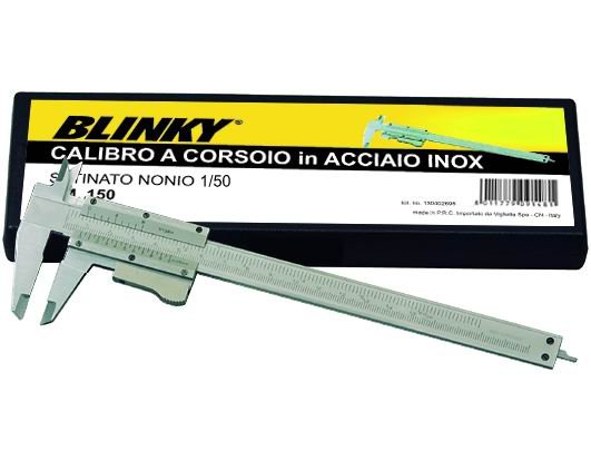 CALIBRI A CORSOIO NONIO INOX SCALA 1/50 150 MM