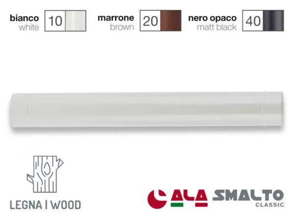 TUBO SMALTATO BIANCO 13X100