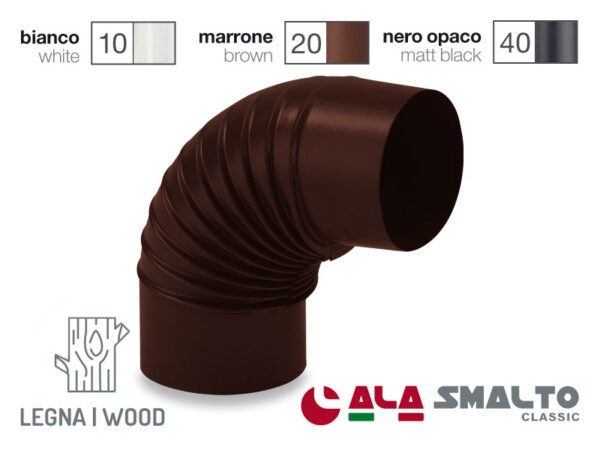 ALA GOMITO 90° MARRONE 150MM