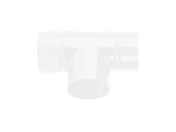 ALA RACCORDO “T” SMALTATO BIANCO 12CM