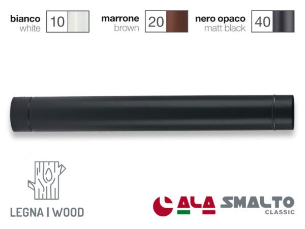 ALA TUBO NERO OPACO D.80x1MT