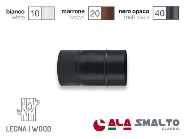 TUBI ALA SMALTO CLASSIC NERO OPACO 16X25