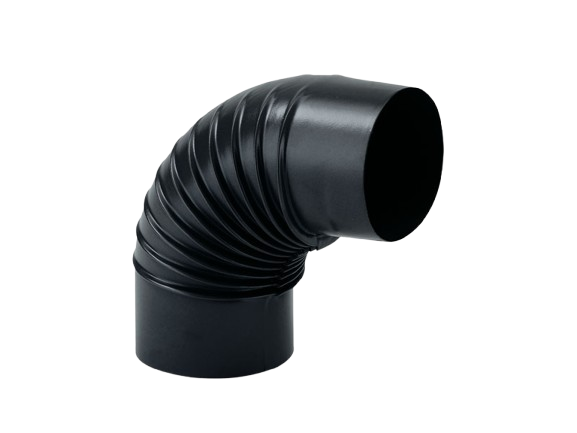 ALA GOMITO NERO 90° 12CM