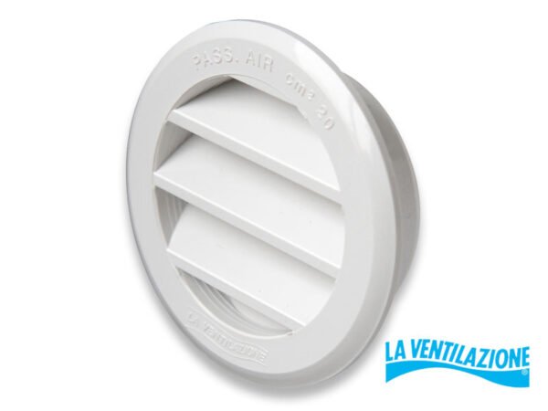 GRIGLIA AERAZIONE PLASTICA TONDA INCASSO 63/79MM