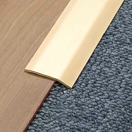 COPRISOGLIA P/PAVIMENTI C/DISLIVELLO OTTONE LUCIDO 93CM SP. 30MM