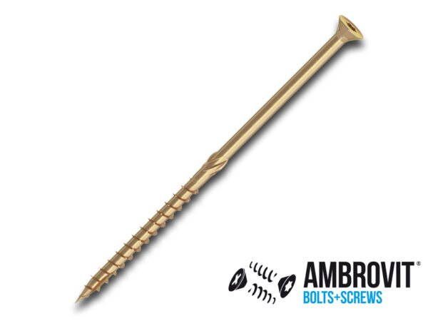 CF.100 VITI PORTANTI P/LEGNO TSP TORX 8x160 ZINC. GIALLA CR3