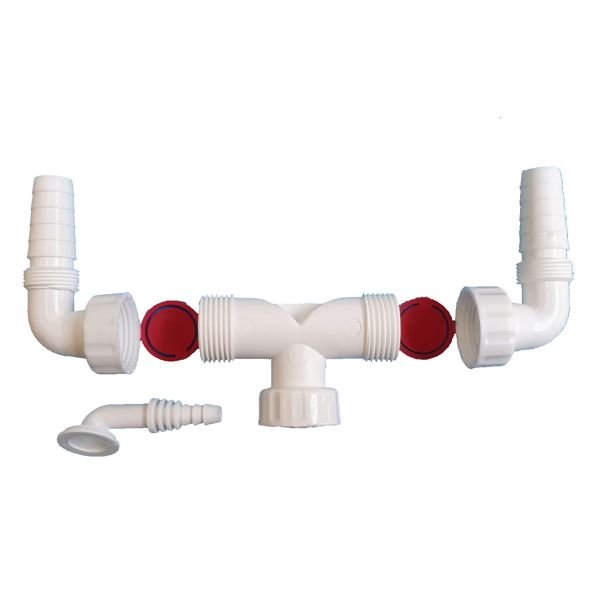 RACCORDO DOPPIO SCARICO LAV + COND 1"