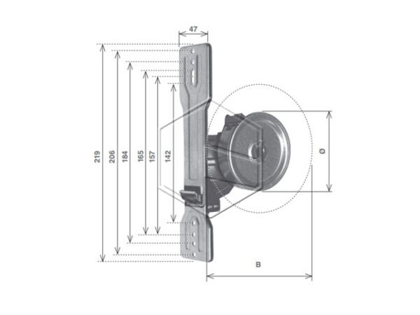 AVVOLGITORE ZINCATO "UNI" ML 8 015.A0820
