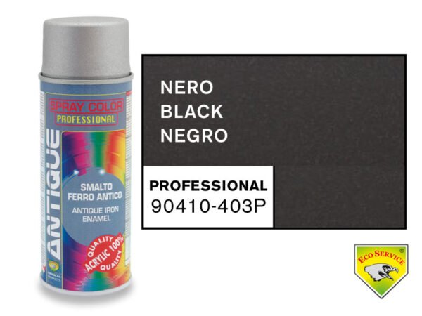 VERNICE ECOSERVICE EFFETTO SABBIATO NERO 400ML