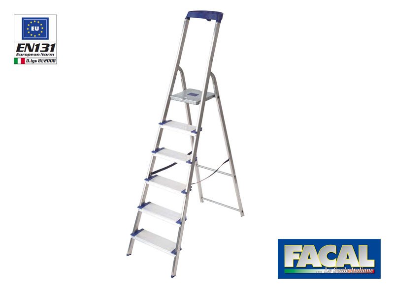 SCALA ALLUMINIO 8 GRADINI 120MM