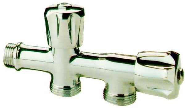 RUBINETTO 2 ATTACCHI PER LAVATGRICE 1/2