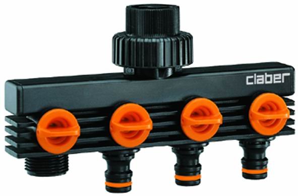 PRESA RUBINETTO 4 VIE CLABER 3/4M ART. 8581