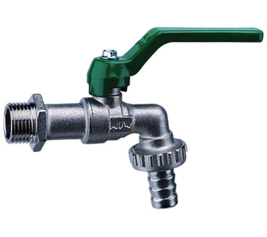 RUBINETTO SFERA OTT. SATINATO PORTAGOMMA 1/2 ATTACCO 3/8