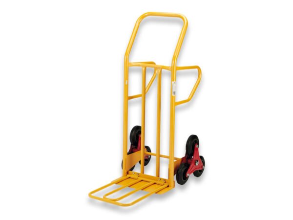 CARRELLO SALIGRADINI 6 RUOTE C/RIBALTA