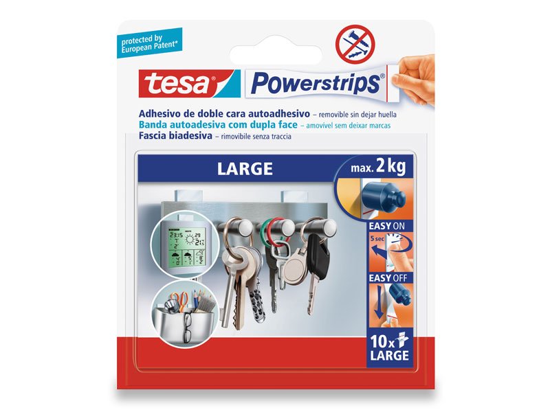 TESA POWERSTRIPS STRISCE BIADESIVE LARGE