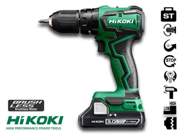 HIKOKI TRAPANO AVVITATORE A PERCUSSIONE DV18DD 3,0Ah