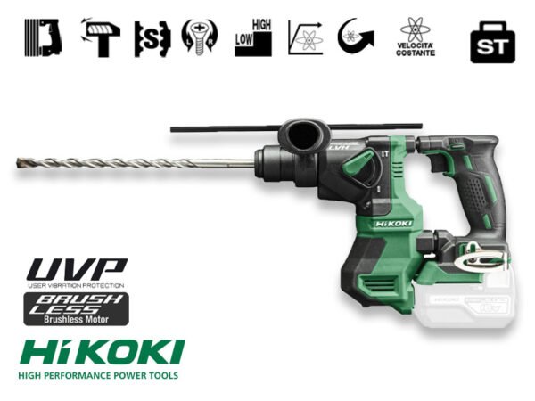 HIKOKI MARTELLO TASSELLATORE BRUSHLESS SOLO BASE DH18DPA