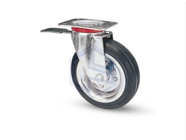 RUOTA+INDUSTR. STAFFA+FRENO MM 160/80BIS