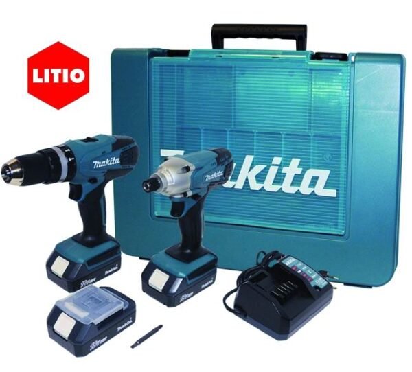 TRAPANO MAKITA BATTERIA KIT DK1815 HP457D+TD127D LITIO 3BAT