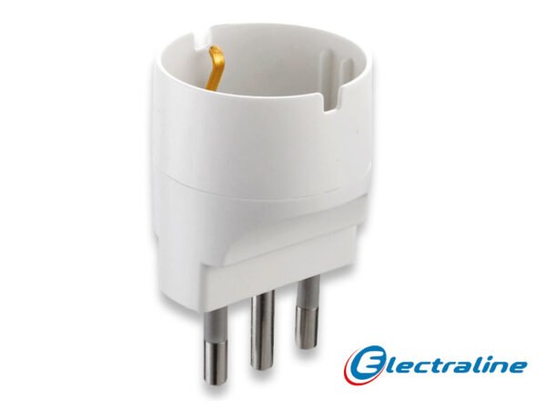 ADATTATORE SCHUKO BIANCO C/SICUREZZA 10A