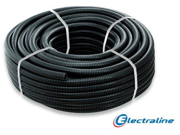 TUBO FLESSIBILE CORRUGATO TPM NERO D.20 100MT