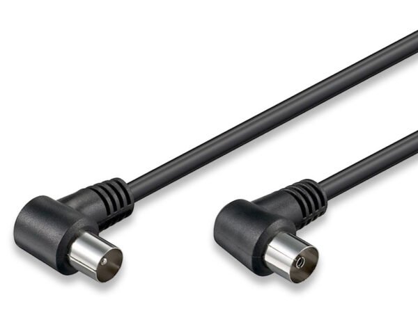 PROLUNGA COASSIALE TV MF 90° NERA 1,5MT