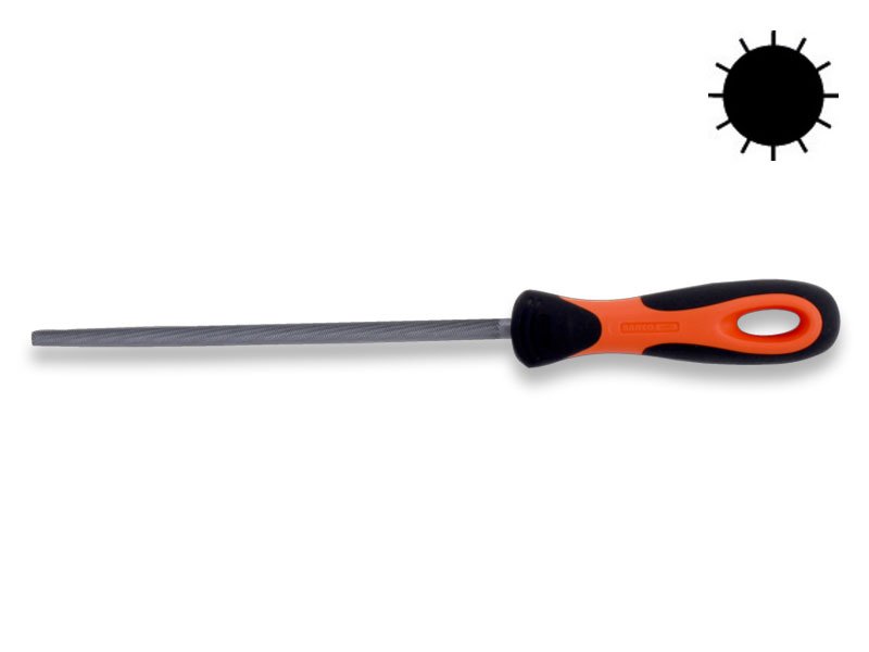 LIMA BAHCO BASTARDA TONDA C/MANICO 8"