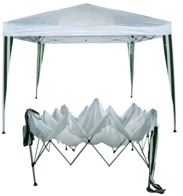 GAZEBO PIEGHEVOLE COPERTURA PLASTICA 300x300