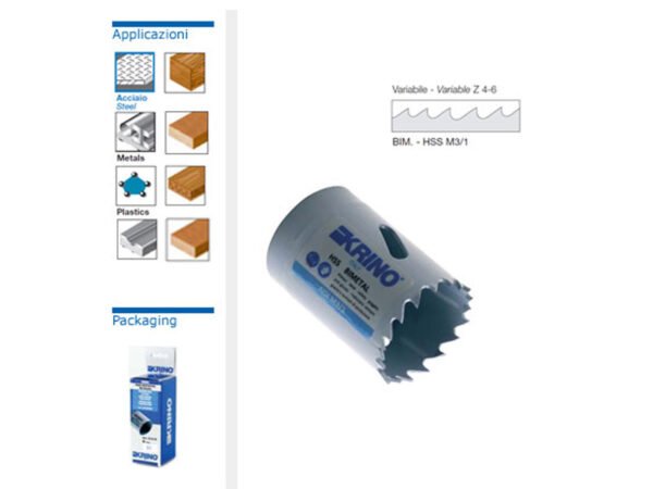 SEGHE A TAZZA BIMETAL HSS