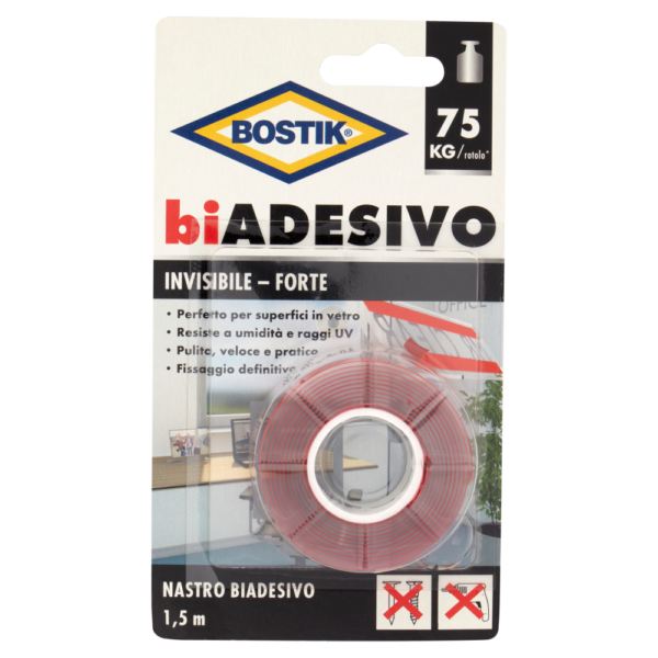 BOSTIK BIADESIVO INVISIBILE FORTE 19x1,5MT