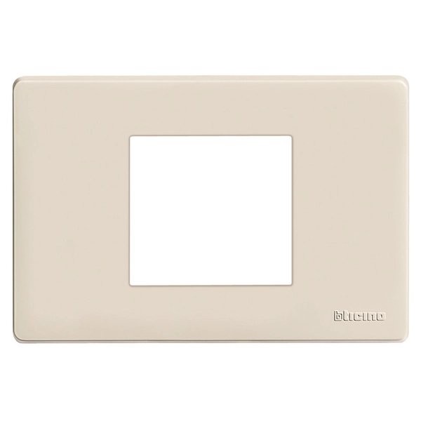 BITICINO MAGIC - PLACCA 2 POSTI SCHUKO RESINA AVORIO