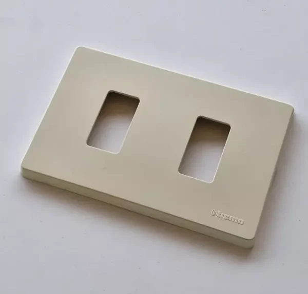 BITICINO MAGIC - PLACCA 2 POSTI RESINA AVORIO