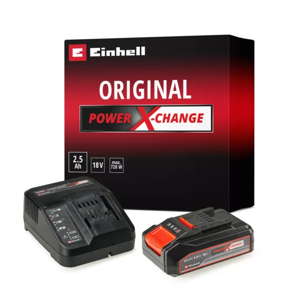 EINHELL STARTER KIT BATTERIA PXC 18V 2,5AH + CARICABATTERIA