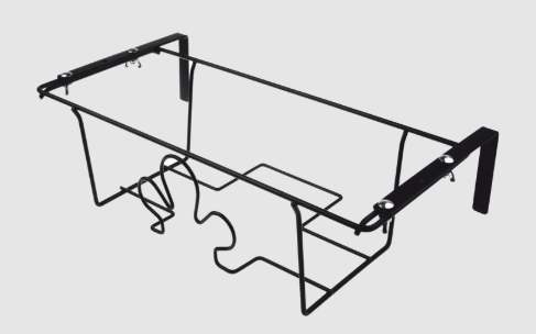 FIORIERA REGOLABILE IN FILO DI FERRO NERA 40CM