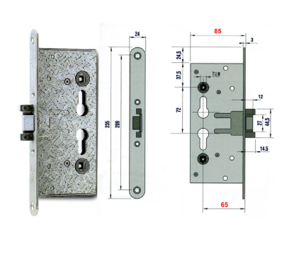 NEMEF PN9000365 SERRATURA TAGLIAFUOCO