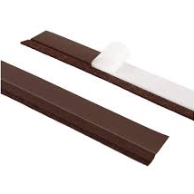 STRISCIA ADESIVA SOTTOPORTA PVC FLESSIBILE C/FELTRO 100CM MARRONE
