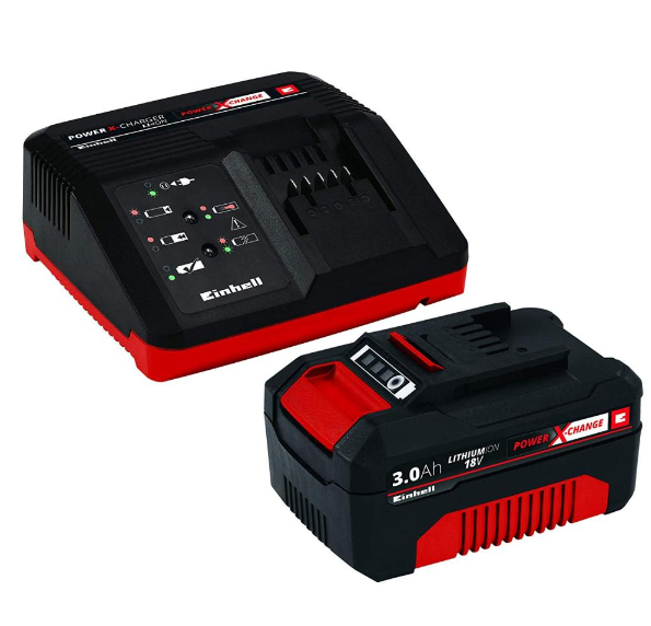EINHELL STARTER KIT 3 BATTERIE + CARICABATTERIA 18V 4AH