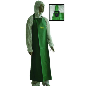 GREMBIULE P/GIARDINO PVC PESANTE VERDE 90x130 CM