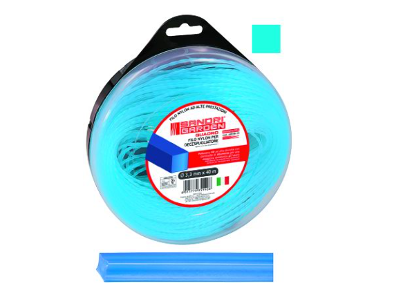 FILO DECESPUGLIATORE QUADRO 3x50MT