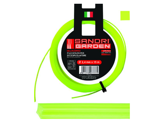 FILO DECESPUGLIATORE QUADRO D.2,4x15MT